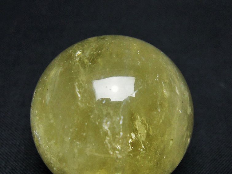 シトリン水晶 丸玉 34mm [t318-6465] 2枚目