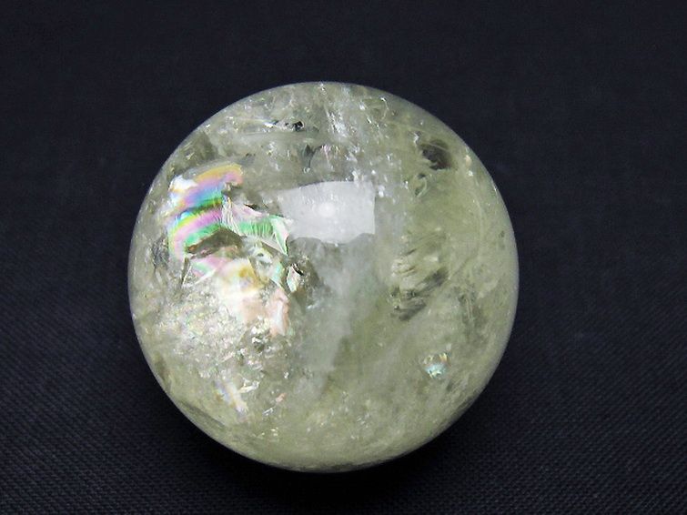 シトリン水晶 丸玉 33mm [t318-6470] 1枚目