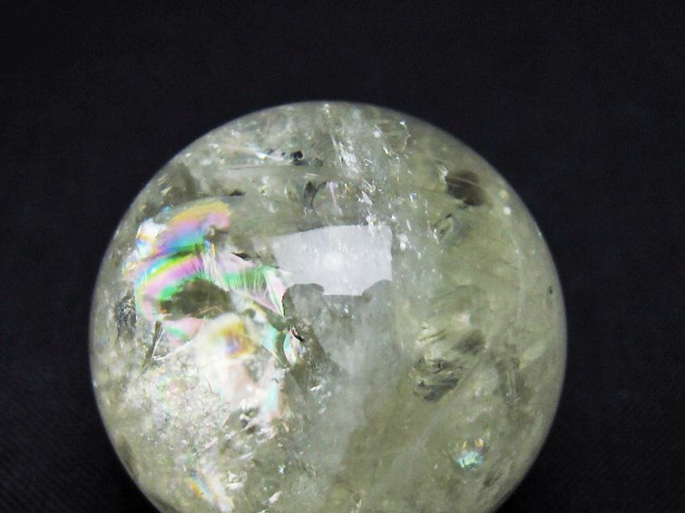 シトリン水晶 丸玉 33mm [t318-6470] 2枚目