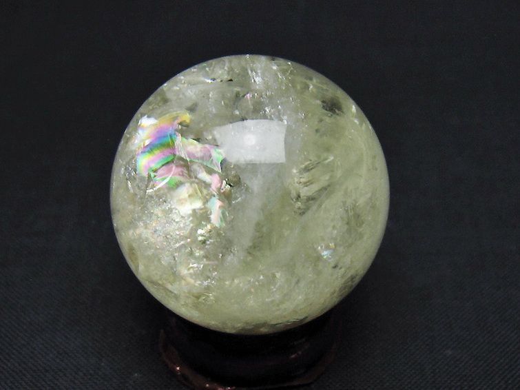 シトリン水晶 丸玉 33mm [t318-6470] 3枚目