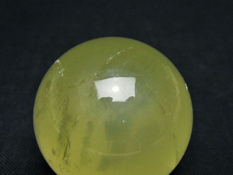 シトリン水晶 丸玉 32mm [t318-6475] 2枚目