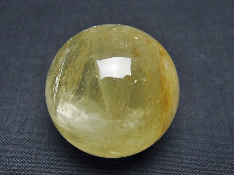 シトリン水晶 丸玉 32mm [t318-6479] 1枚目