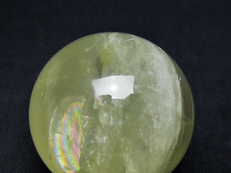 シトリン水晶 丸玉 33mm [t318-6522] 2枚目