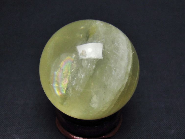 シトリン水晶 丸玉 33mm [t318-6522] 3枚目