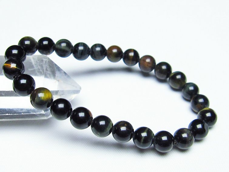 ミックスタイガーアイ ブレスレット 7mm [T32-6818] 1枚目