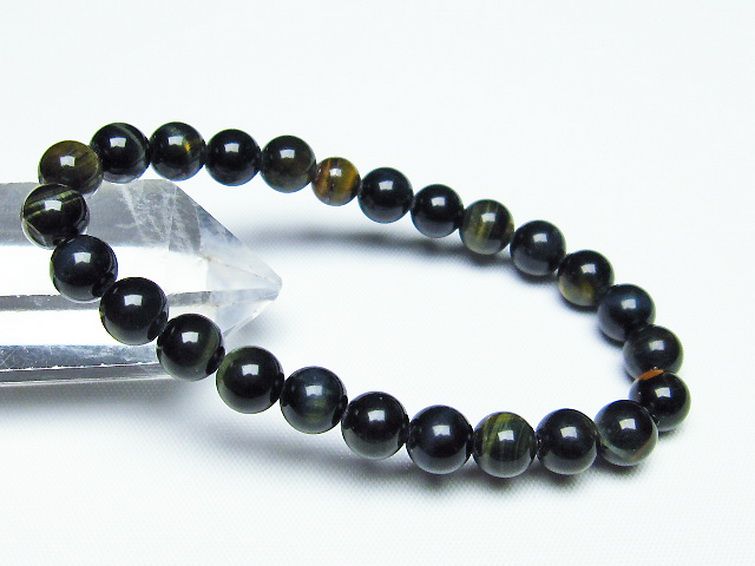 ミックスタイガーアイ ブレスレット 7mm [t32-6849] 1枚目