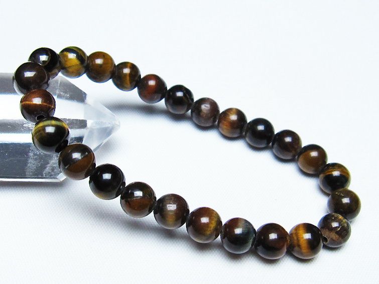 ミックスタイガーアイ ブレスレット 7mm [T32-7281] 1枚目
