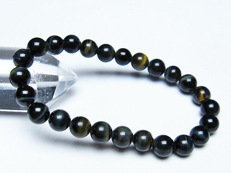 ミックスタイガーアイ ブレスレット 7mm [t32-7301] 1枚目