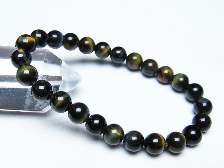 ミックスタイガーアイ ブレスレット 7mm [T32-7303] 1枚目