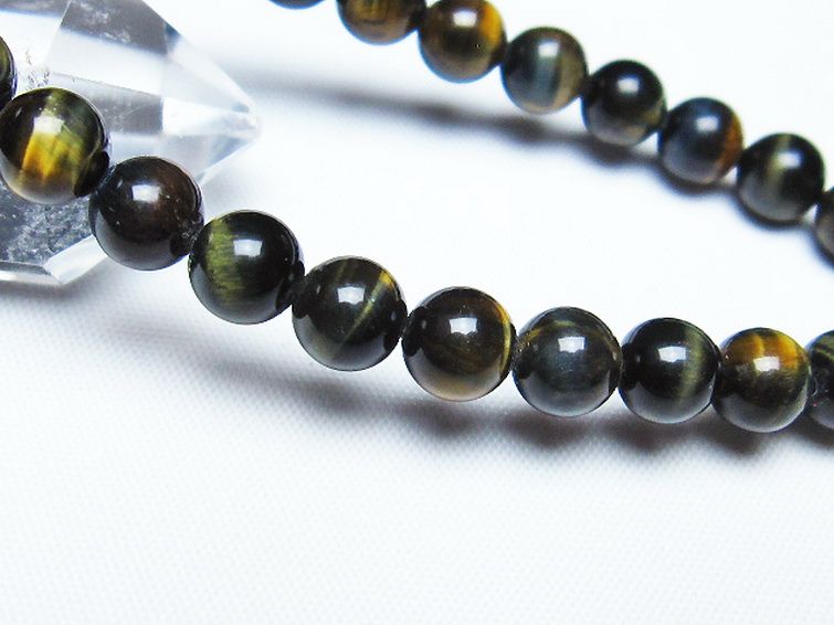 ミックスタイガーアイ ブレスレット 7mm [t32-7305] 3枚目