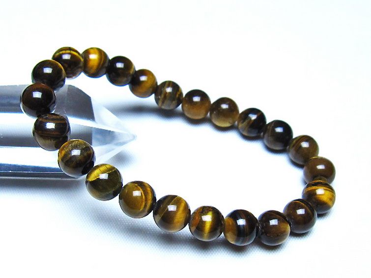 ミックスタイガーアイ ブレスレット 8mm [t32-7405] 1枚目