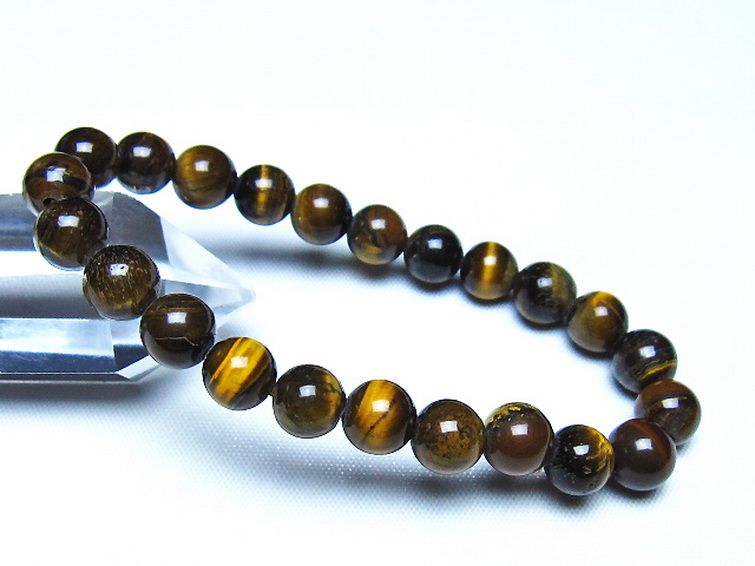 ミックスタイガーアイ ブレスレット 8mm [t32-7406] 1枚目