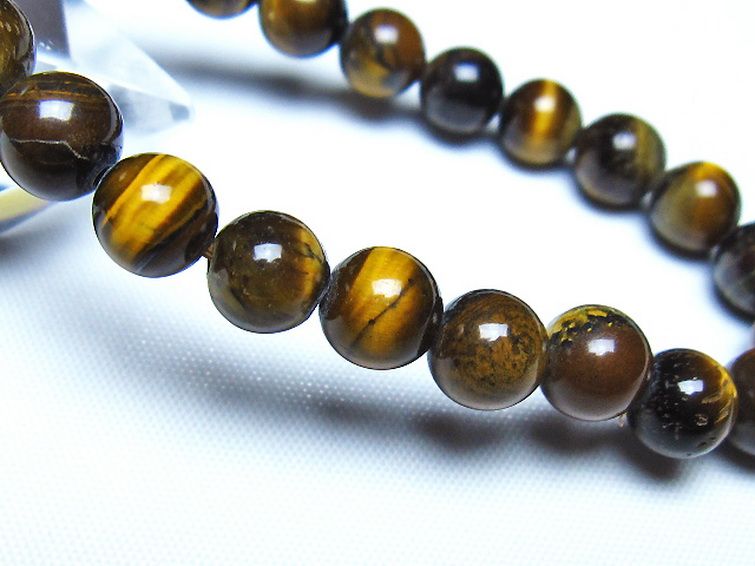 ミックスタイガーアイ ブレスレット 8mm [t32-7406] 3枚目