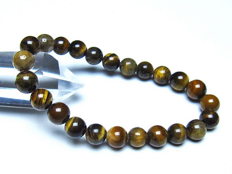 ミックスタイガーアイ ブレスレット 8mm [t32-7407] 1枚目