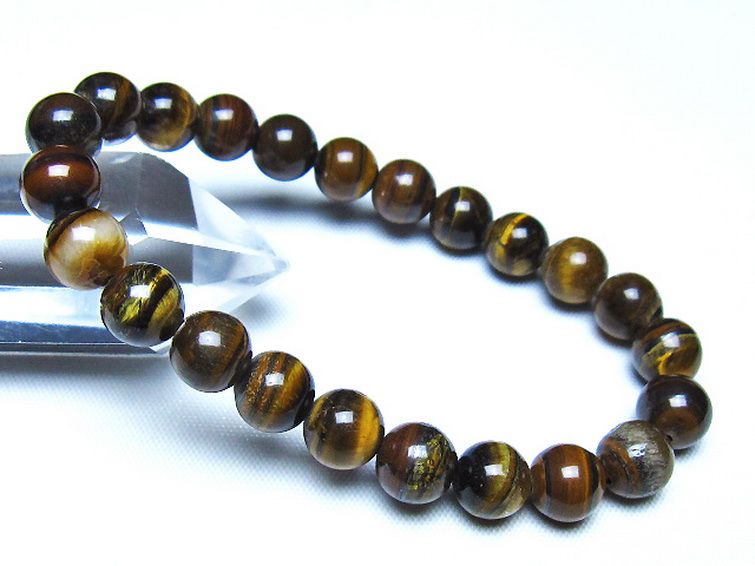 ミックスタイガーアイ ブレスレット 8mm [t32-7408] 1枚目