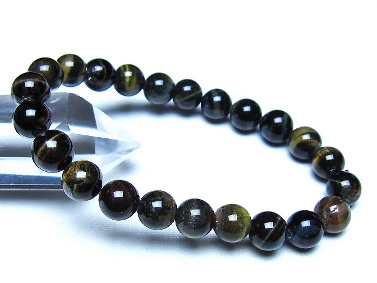 ミックスタイガーアイ ブレスレット 8mm [t32-7419] 1枚目