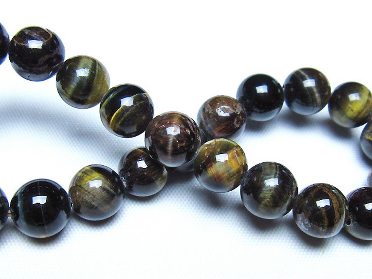 ミックスタイガーアイ ブレスレット 8mm [t32-7419] 2枚目