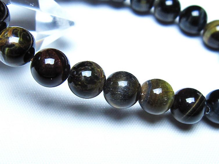 ミックスタイガーアイ ブレスレット 8mm [t32-7419] 3枚目