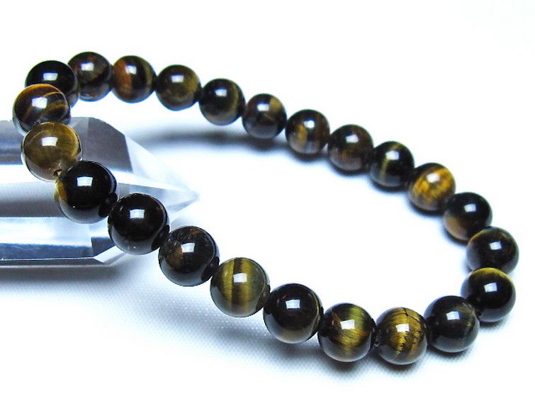 ミックスタイガーアイ ブレスレット 8mm [t32-7421] 1枚目