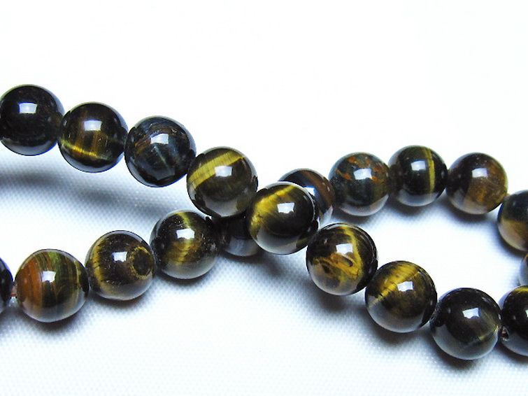ミックスタイガーアイ ブレスレット 8mm [t32-7421] 2枚目