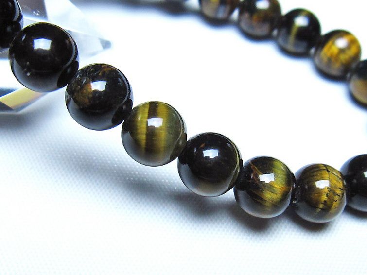ミックスタイガーアイ ブレスレット 8mm [t32-7421] 3枚目