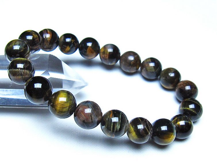 ミックスタイガーアイ ブレスレット 10mm [t32-7427] 1枚目