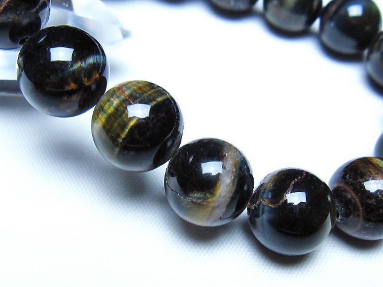 ミックスタイガーアイ ブレスレット 12mm [t32-7441] 3枚目