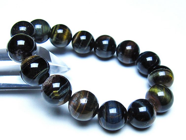 ミックスタイガーアイ ブレスレット 14mm [t32-7447]