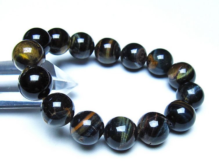 ミックスタイガーアイ ブレスレット 13mm [t32-7462] 1枚目