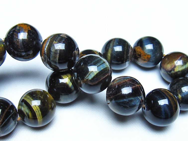 ミックスタイガーアイ ブレスレット 13mm [t32-7462] 2枚目