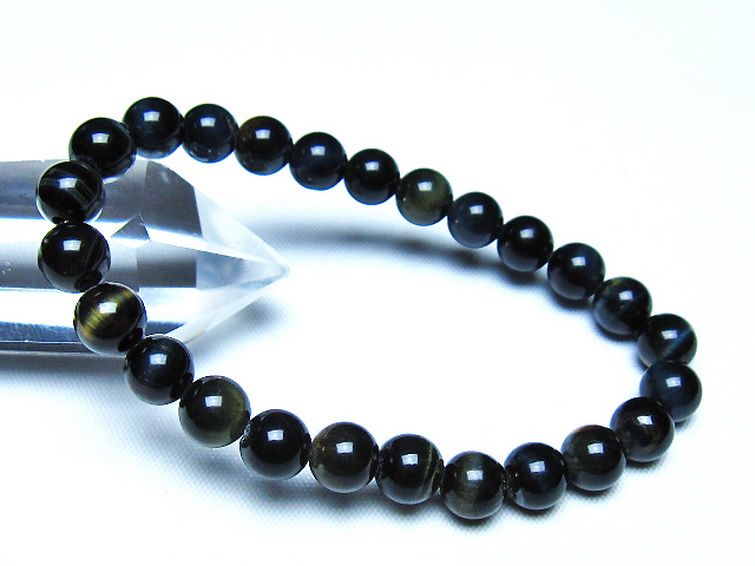 ミックスタイガーアイ ブレスレット 7mm [t32-7467] 1枚目