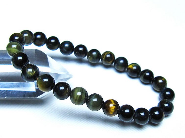 ミックスタイガーアイ ブレスレット 7mm [t32-7470] 1枚目
