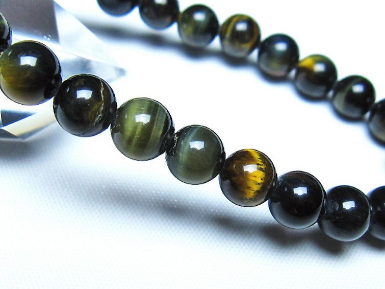 ミックスタイガーアイ ブレスレット 7mm [t32-7470] 3枚目