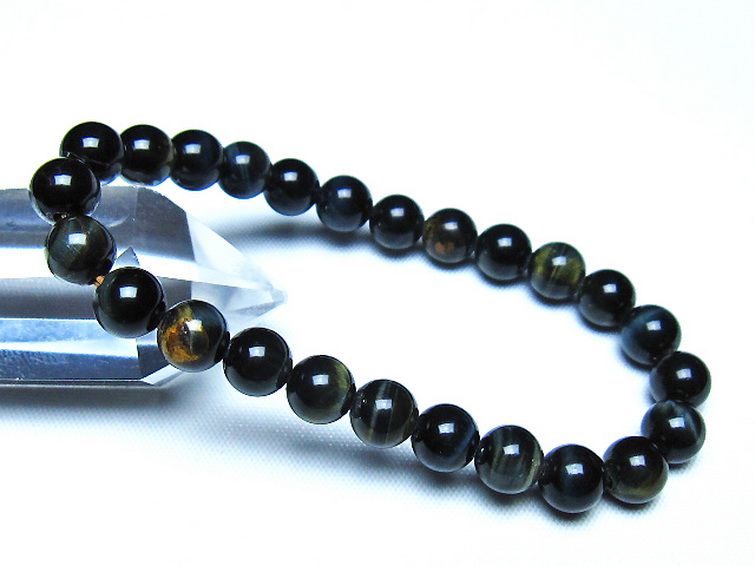 ミックスタイガーアイ ブレスレット 7mm [t32-7471] 1枚目