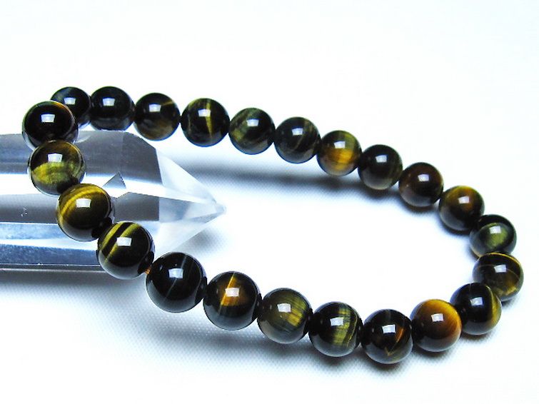 ミックスタイガーアイ ブレスレット 8mm [t32-7487] 1枚目