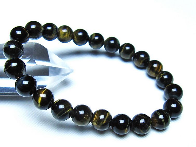 ミックスタイガーアイ ブレスレット 8mm [t32-7490] 1枚目