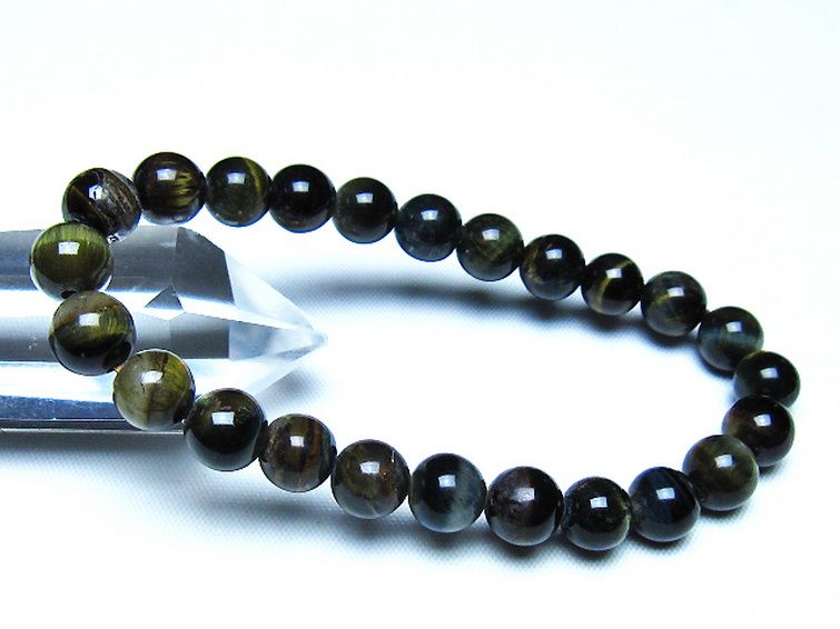 ミックスタイガーアイ ブレスレット 8mm [t32-7491] 1枚目