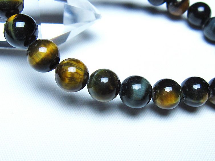 ミックスタイガーアイ ブレスレット 8mm [t32-7494] 3枚目