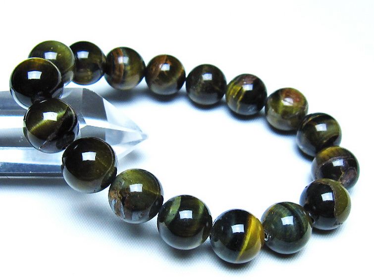 ミックスタイガーアイ ブレスレット 12mm [t32-7498] 1枚目
