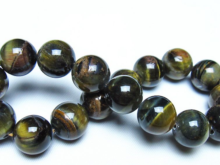 ミックスタイガーアイ ブレスレット 12mm [t32-7498] 2枚目