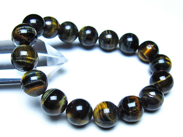 ミックスタイガーアイ ブレスレット 12mm [t32-7501] 1枚目