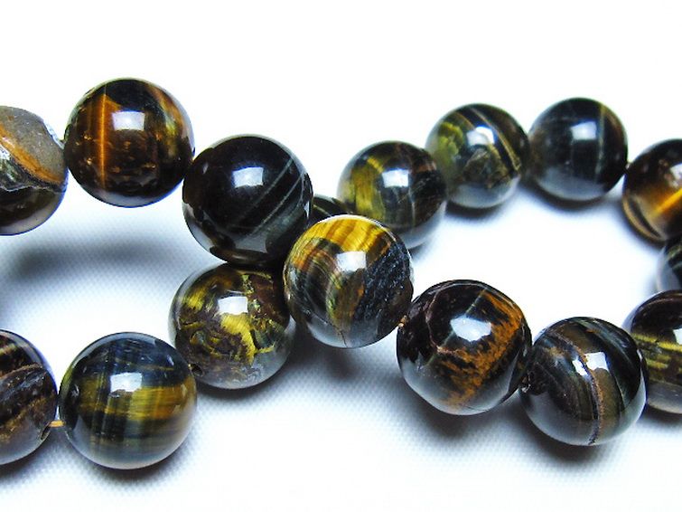 ミックスタイガーアイ ブレスレット 12mm [t32-7501] 2枚目