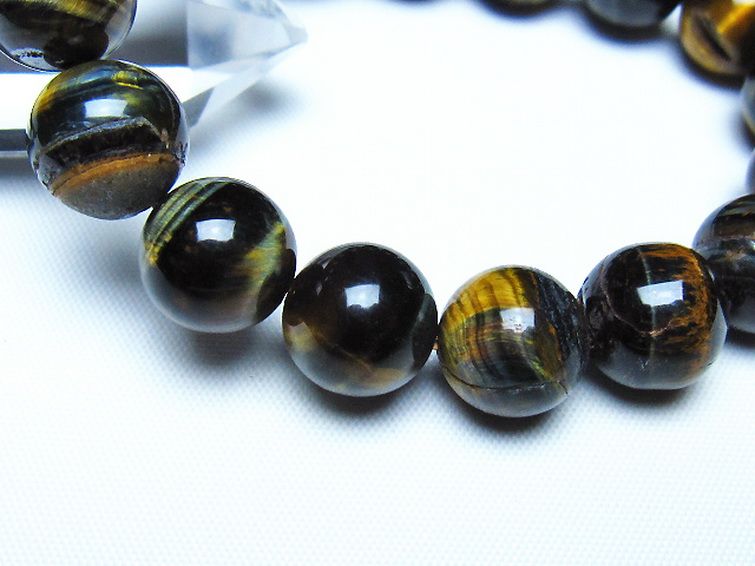 ミックスタイガーアイ ブレスレット 12mm [t32-7501] 3枚目