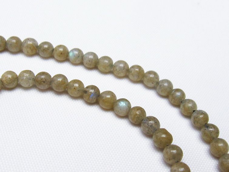 ラブラドライト 一連 4mm ビーズ [t321-1557] 2枚目