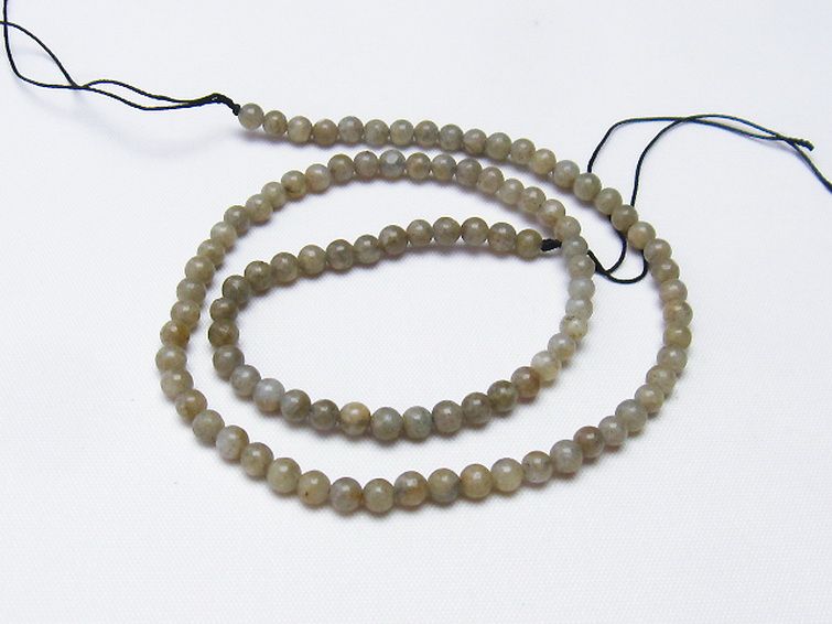 ラブラドライト 一連 4mm ビーズ [t321-1579] 1枚目