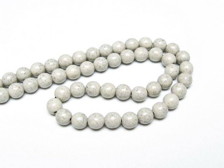 台湾産 北投石 天然ラジウム効果 ネックレス 6mm [t323-3093] 3枚目