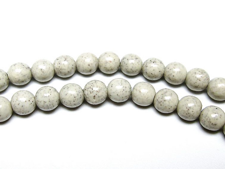 台湾産 北投石 天然ラジウム効果 ネックレス 6mm [t323-3106] 3枚目