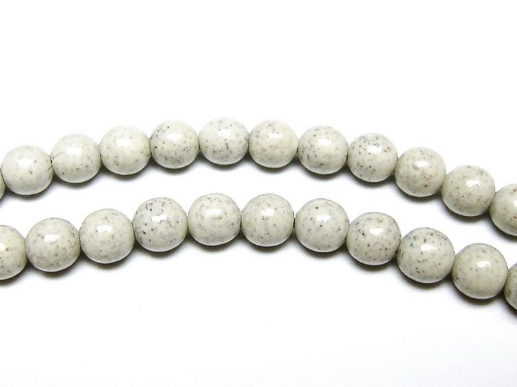 台湾産 北投石 天然ラジウム効果 ネックレス 6mm [t323-3117] 3枚目