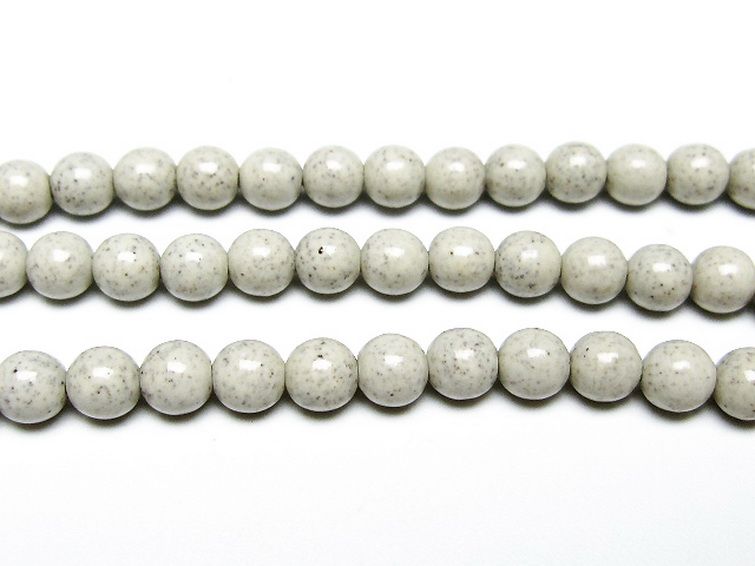 台湾産 北投石 天然ラジウム効果 ネックレス 6mm [t323-3123] 3枚目