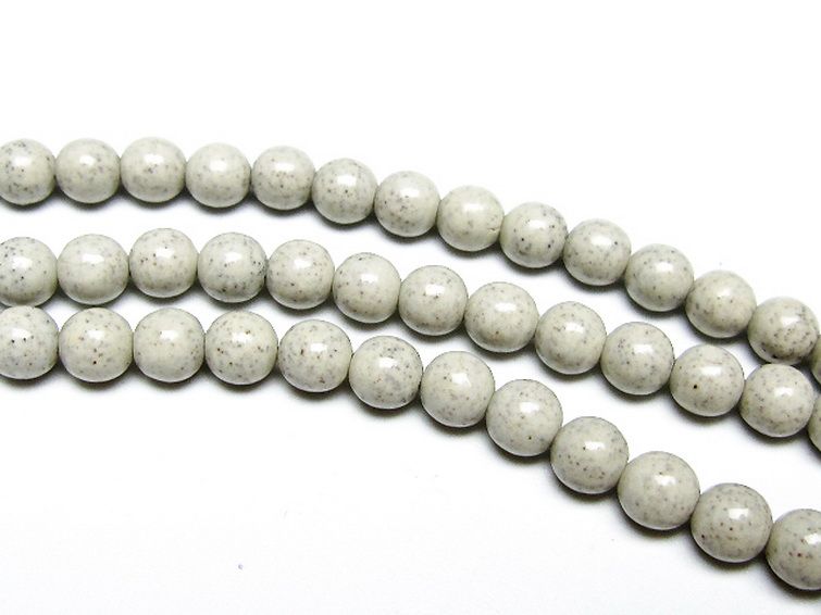 台湾産 北投石 天然ラジウム効果 ネックレス 6mm [t323-3131] 3枚目